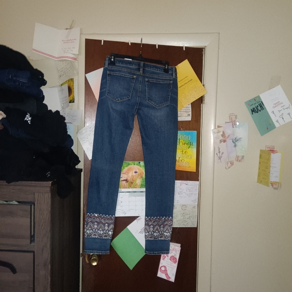 MISS ME Aztec Rhinestone Ankle Jeans 26" - Picture 6 of 8